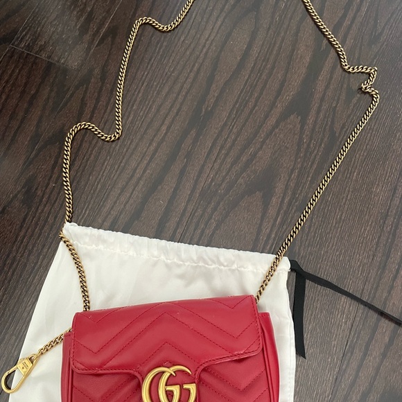 Gucci Super Mini Marmont bag, red - Picture 11 of 11